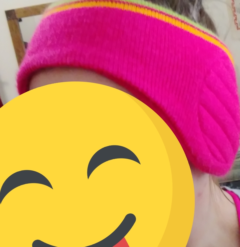 Pink headband ear warmer